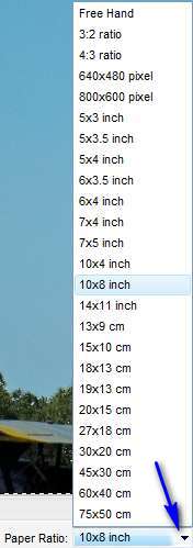 Print Ratio Menu