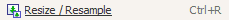 Resize/Resample