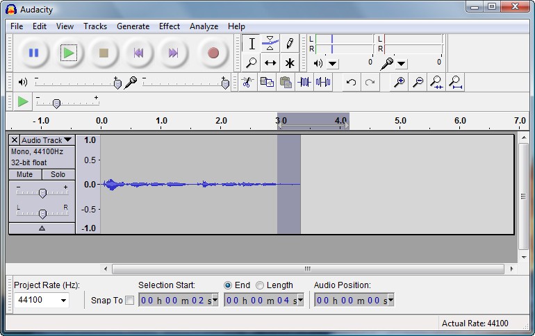 Audacity Screen Shot