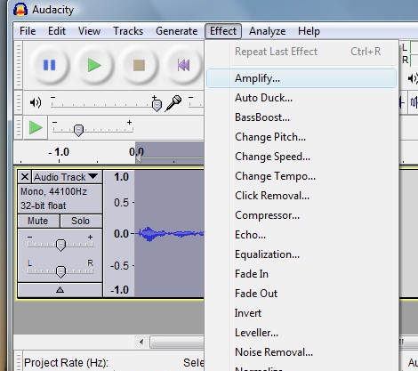 Audacity Screen Shot