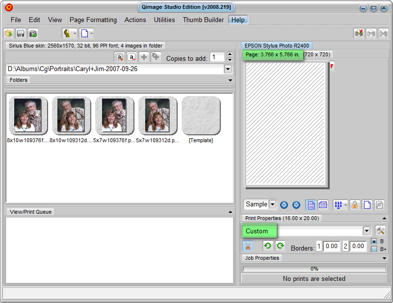 Qimage Test Strip